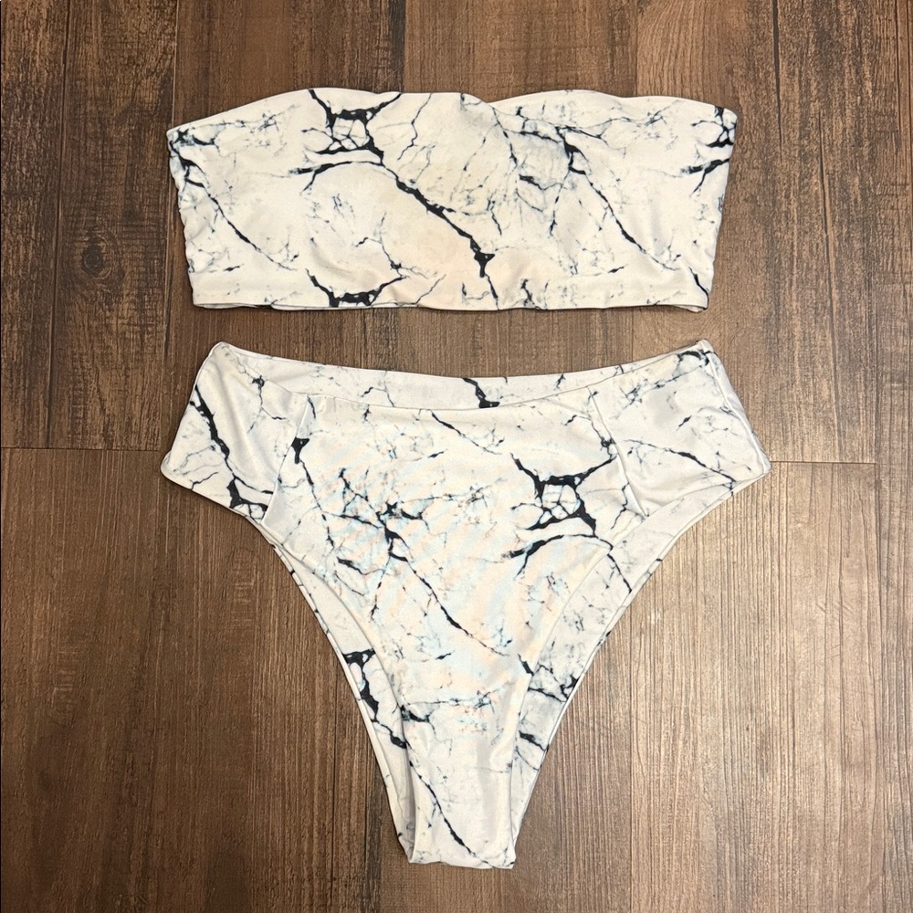 Strapless Tie Dye Bikini